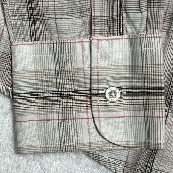 SCOTCH Plaid Shirt SPADE Graphics Men's XL Beige Casual Button Up NWT - Picture 15 of 17